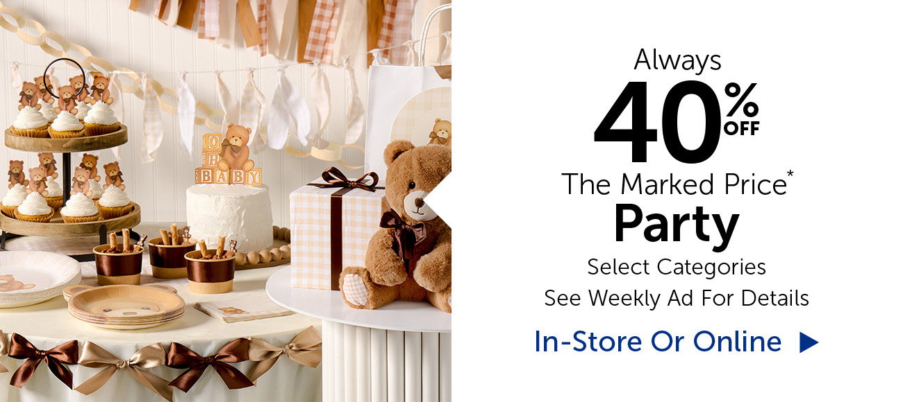 Always 40% Off Party - Select Categories