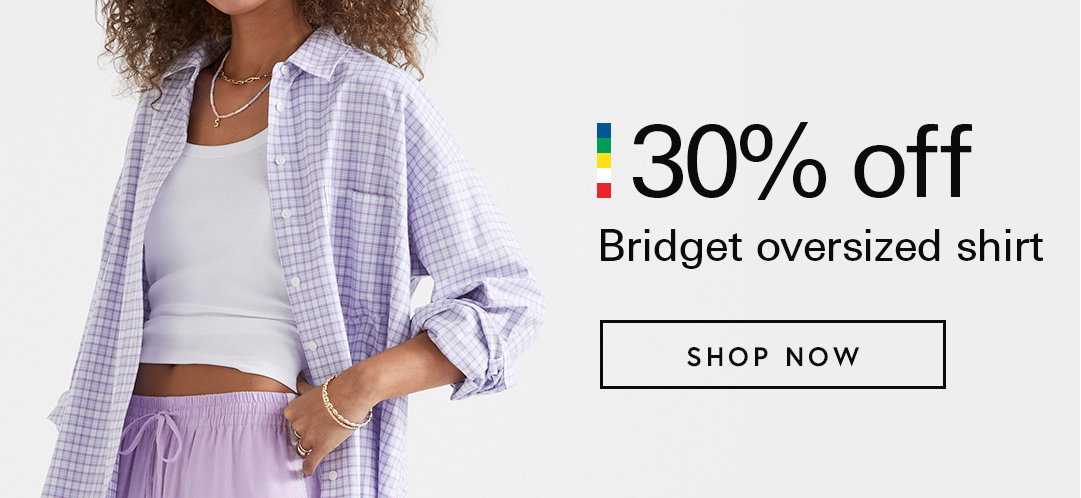 30% Off Bridget Oversized Shirt