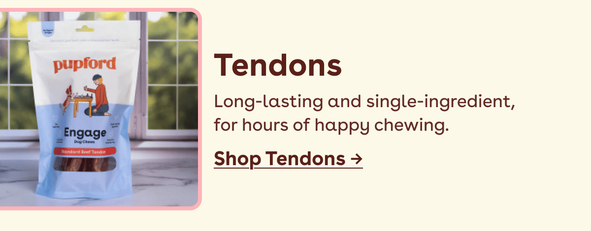 Long-lasting and single-ingredient,  for hours of happy chewing.