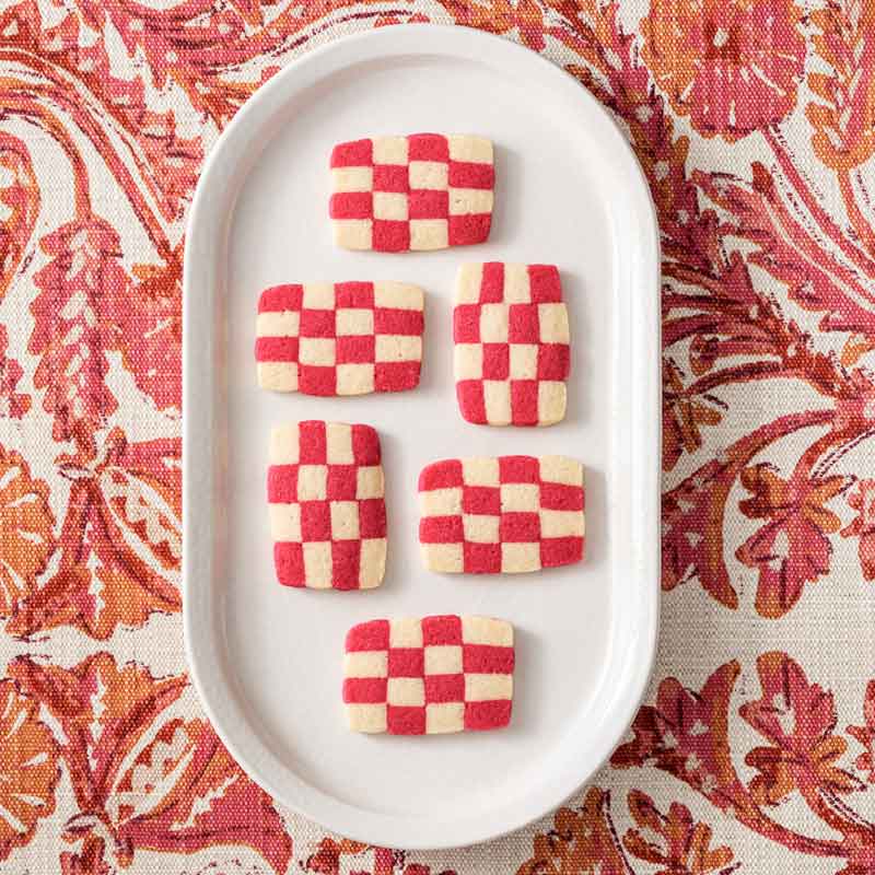 Peppermint Checkerboard Cookies