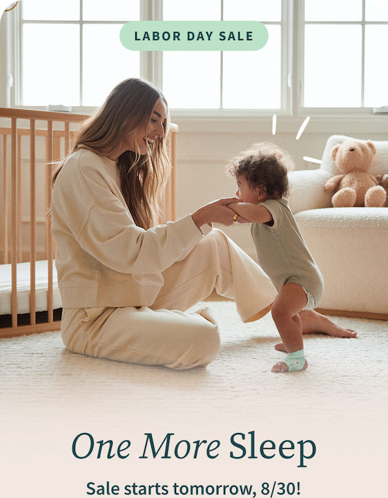 Labor Day Sale | One More Sleep | Sale starts tomorrow, 8/30!