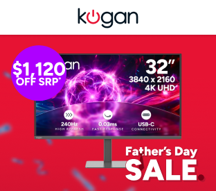 Kogan Omega 32" 4K UHD QD-OLED 240Hz 0.03ms USB-C Gaming Monitor Product Image