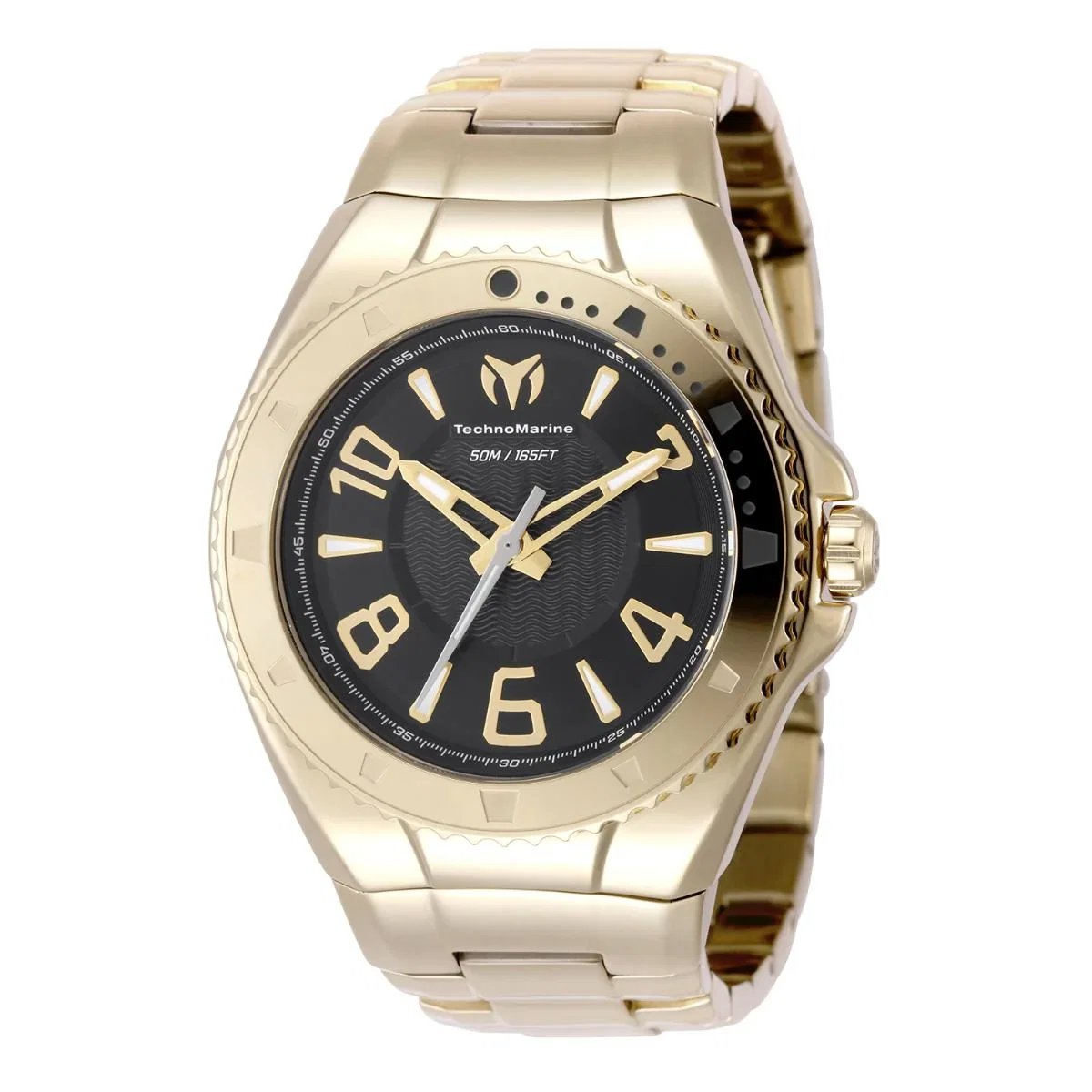 Image of TechnoMarine Lusso Mare Men's Watch - 44mm, Gold (TM-226007)