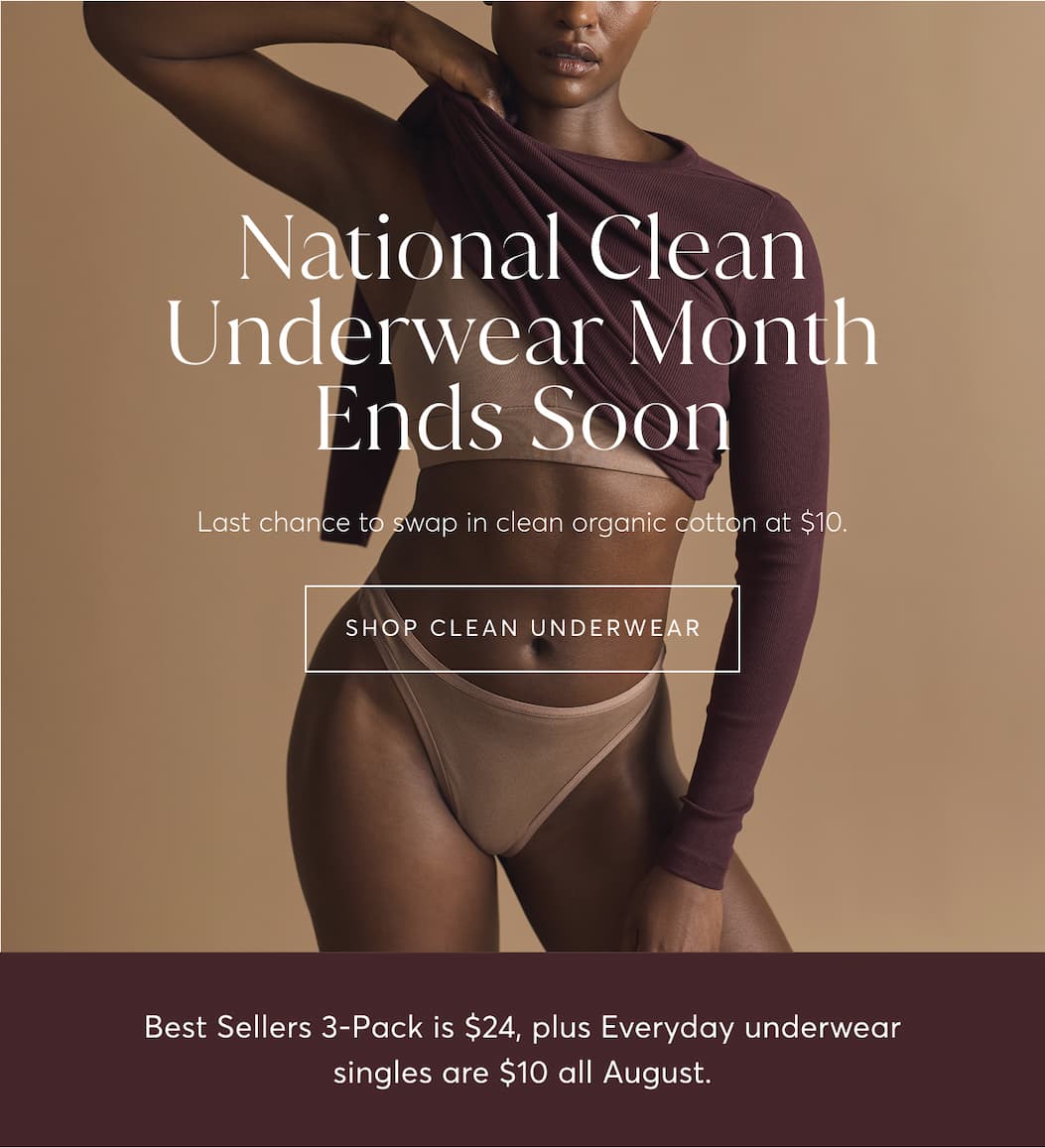 National Clean Underwear Month Ends Soon | Shop Clean Underwear