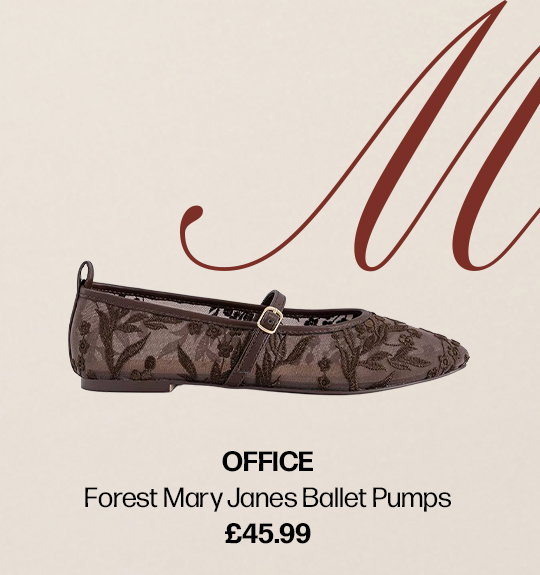 OFFICE Forest Mary Janes Ballet Pumps Image 