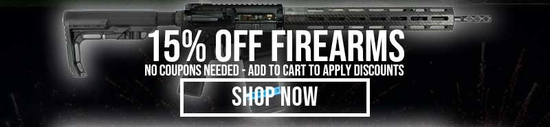 15% OFF FIREARMS - SHOP NOW