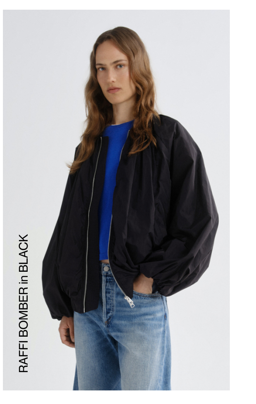 Raffi Bomber in Black