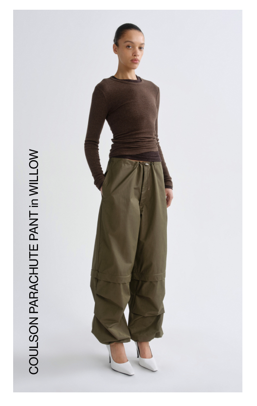 Coulson Parachute Pant in Willow