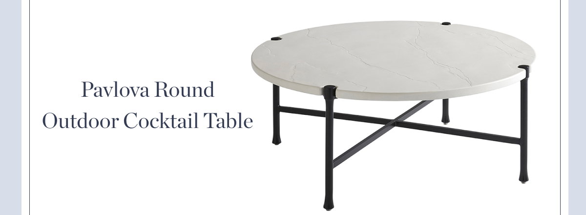 Pavlova Round Cocktail Table