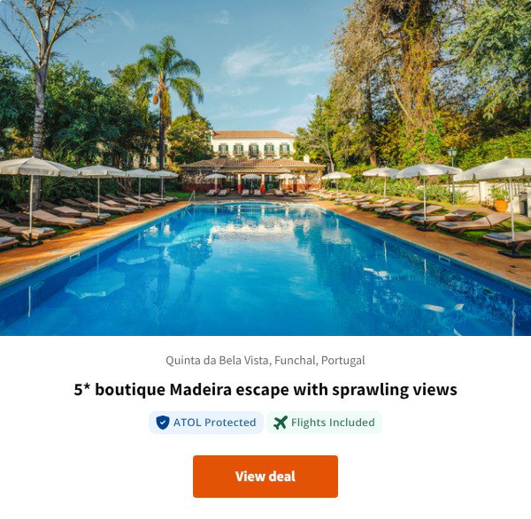 5* boutique Madeira escape with sprawling views