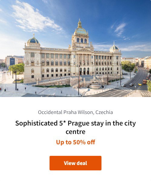 Sophisticated 5* Prague stay in the city centre