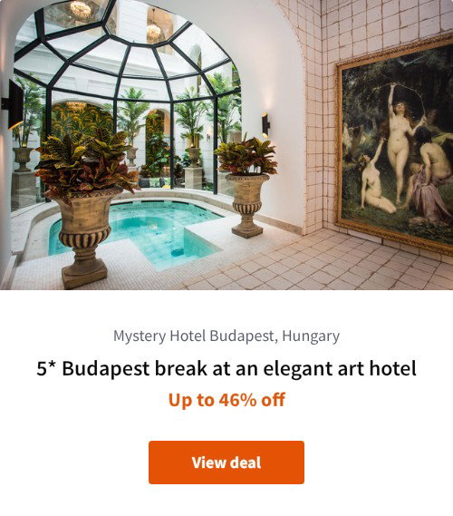 5* Budapest break at an elegant art hotel