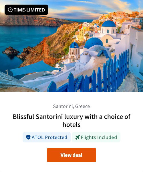Blissful Santorini luxury with a choice of hotels
