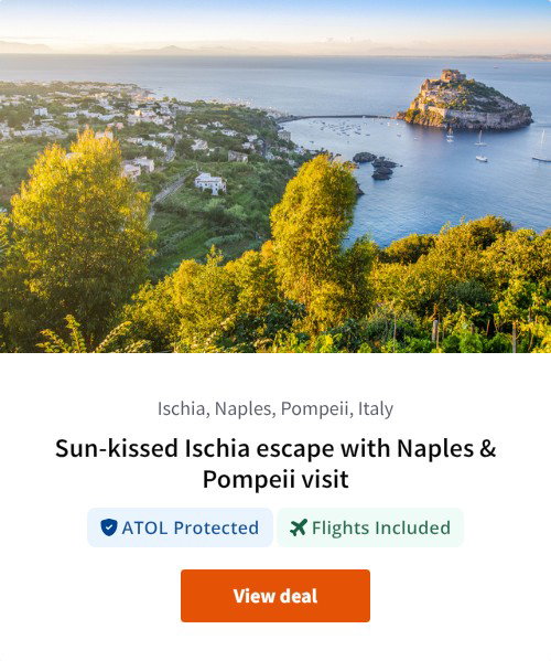 Sun-kissed Ischia escape with Naples &amp; Pompeii visit