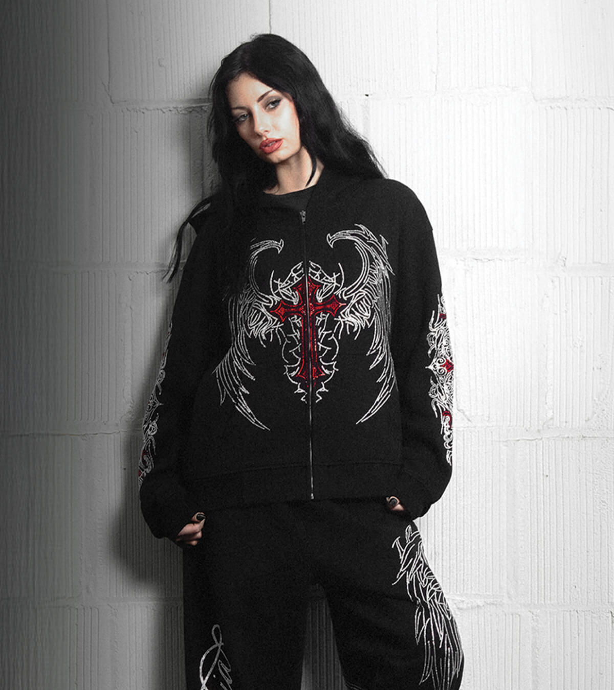Shop women's hoodies and sweatshirts, featuring zip-up styles from Broken Promises