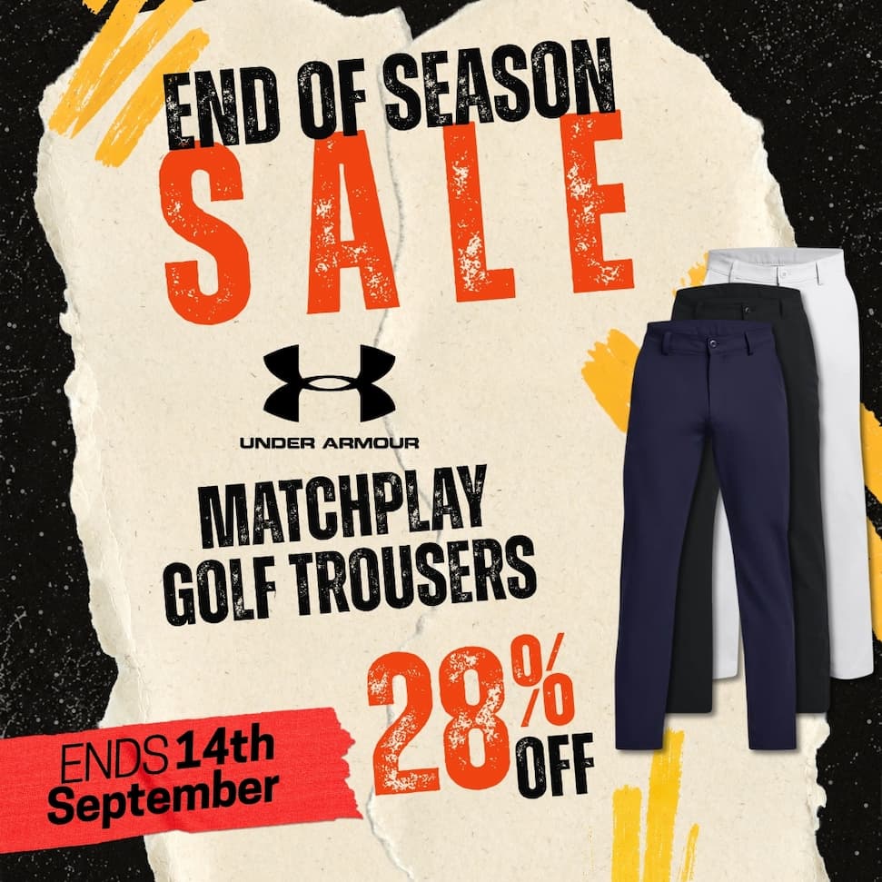Under Armour Mens 2026 Matchplay Tapered 4 Way Stretch Golf Pants Trousers