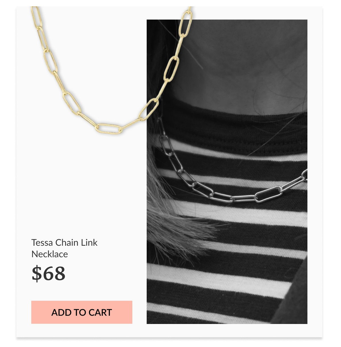 tessa chain link necklace