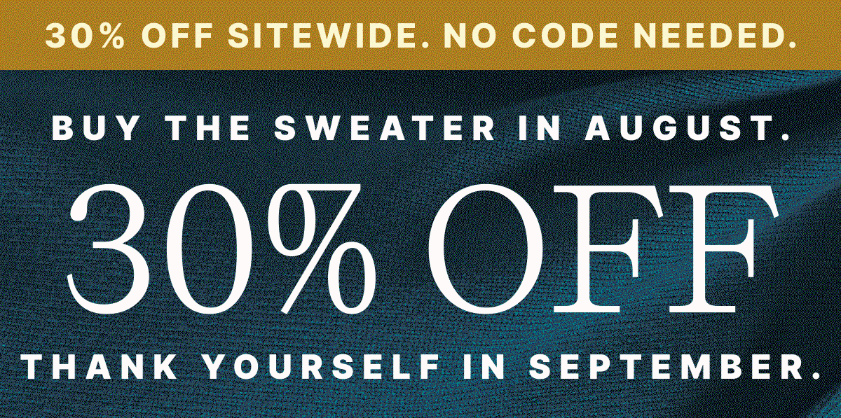 30% OFF Sweaters
