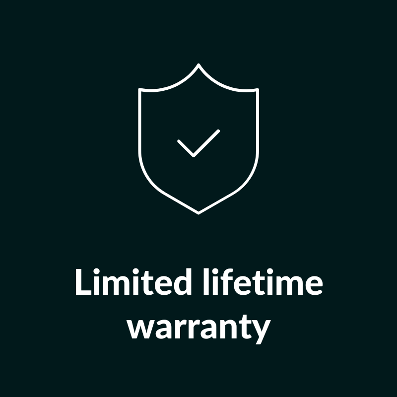 Limited lifetime warranty