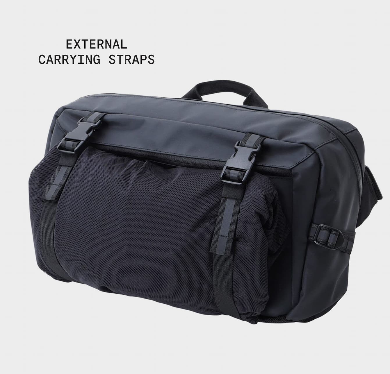 The Kadet Max has external carrying features
