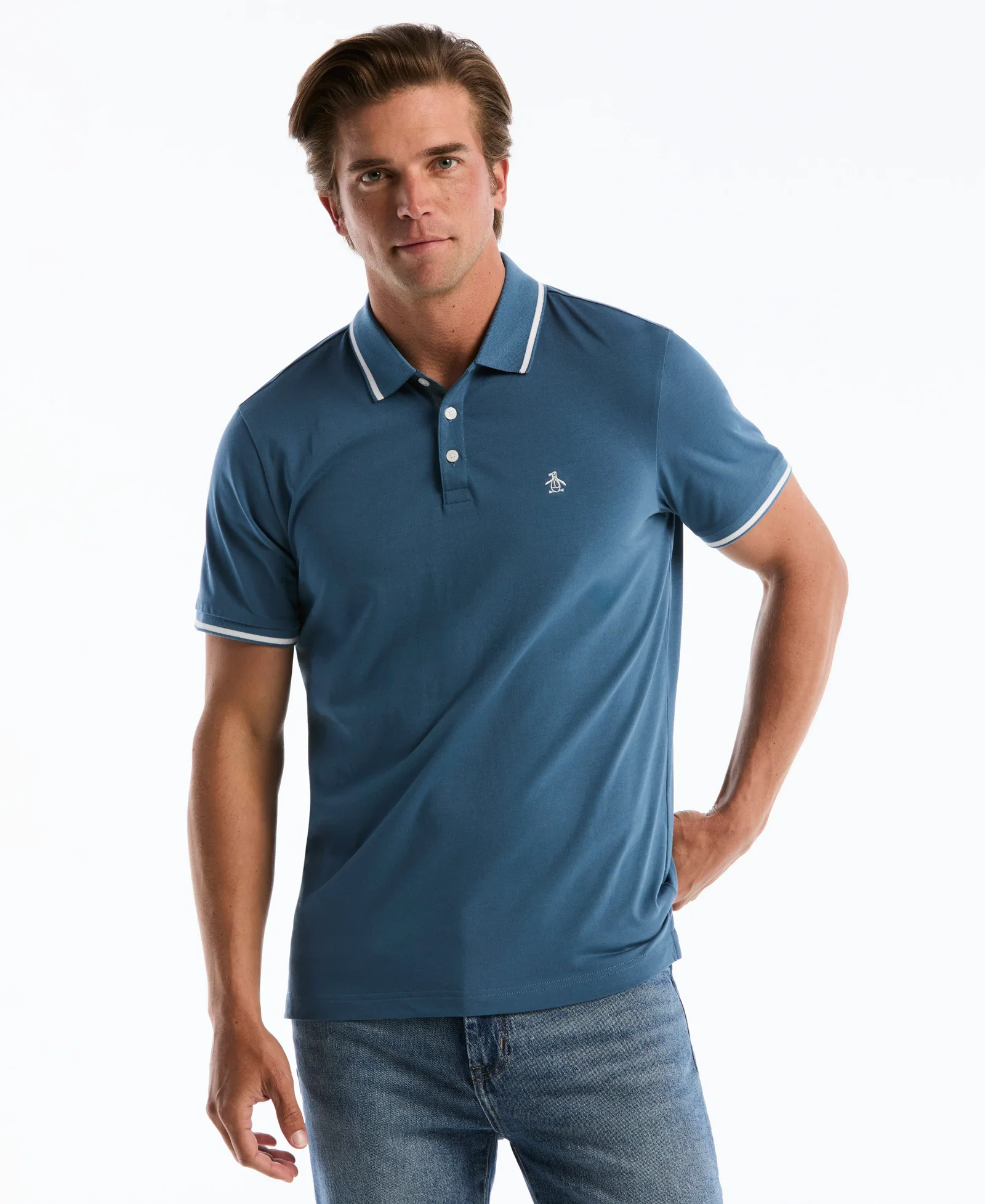 Shop Tipped Jersey Polo