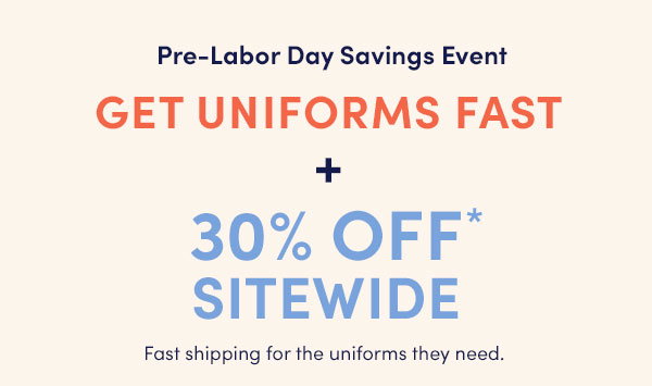 30% off sitewide