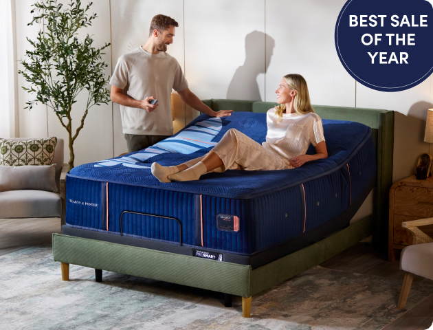 Shop Stearns & Foster and Save up $600 on select mattresses + $300 instant gift.