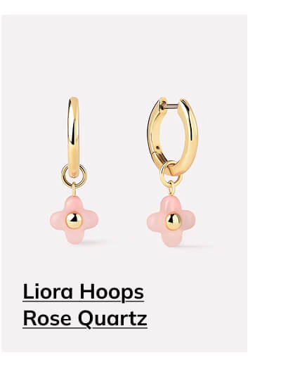 Liora Hoops Rose Quartz