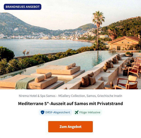 Mediterrane 5*-Auszeit auf Samos mit Privatstrand