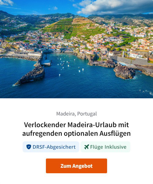 Verlockender Madeira-Urlaub mit aufregenden optionalen Ausflügen