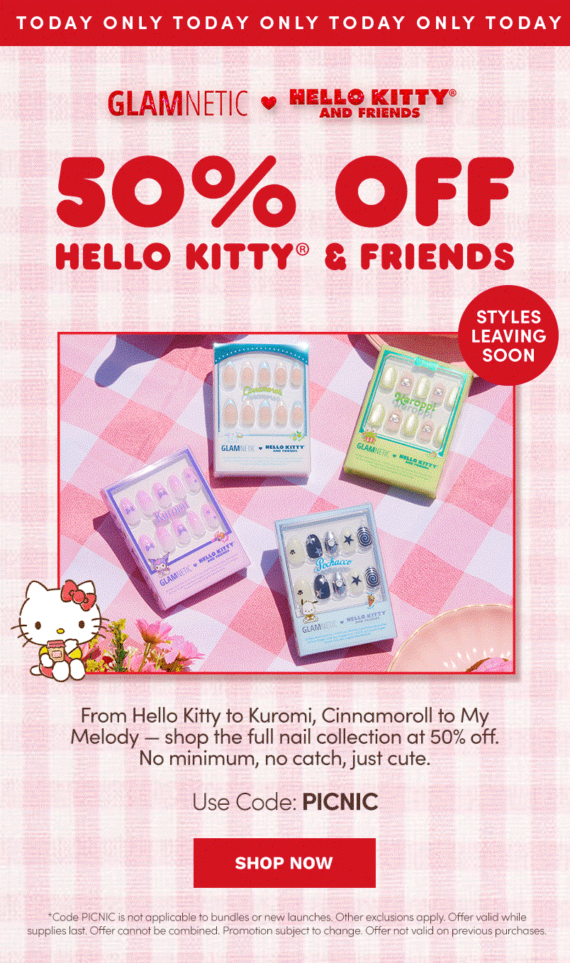 Today Only: Get 50% Off Hello Kitty & Friends with Code PICNIC