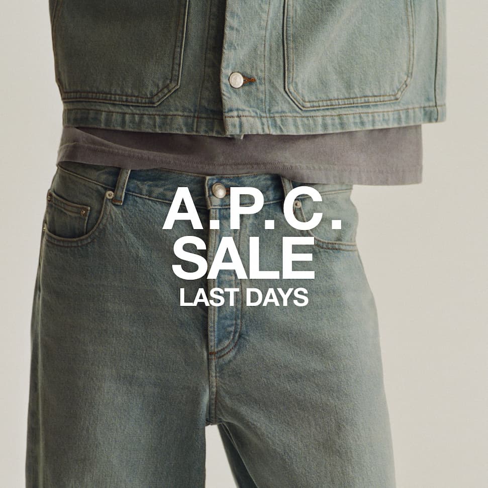 A.P.C.Sale - close up of model's waist wearing denim