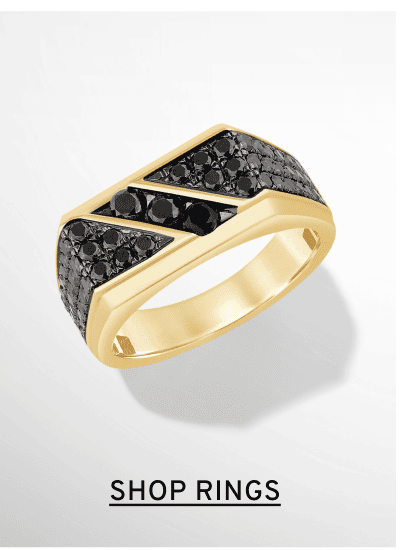 Men’s black diamond ring. Shining Selections. Click to Shop Rings