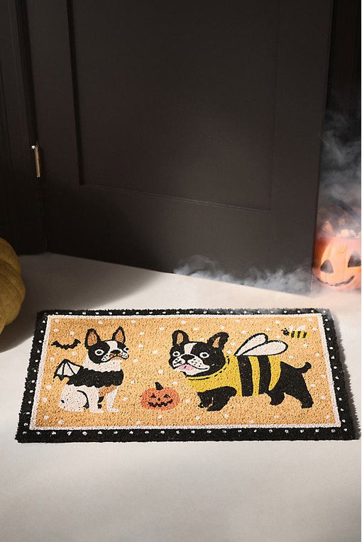 Halloween Frenchies Printed Coir Doormat