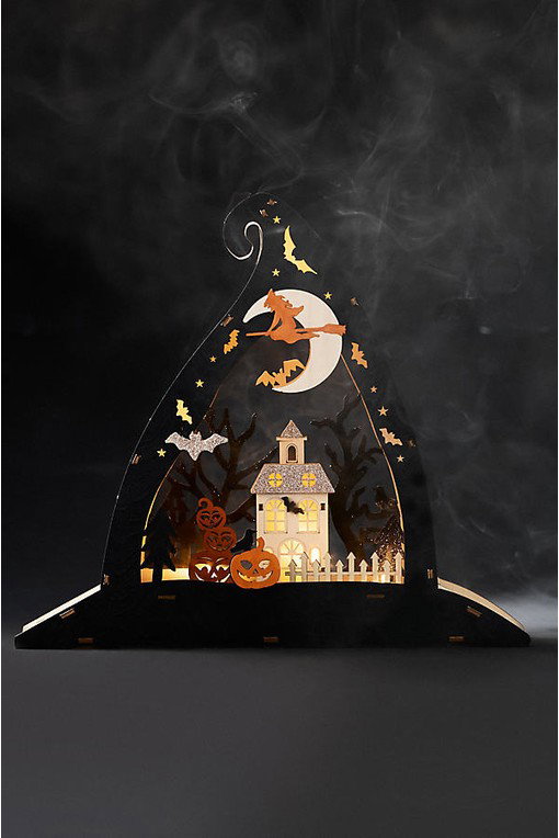 Ghostly Light-Up Mantel Decor