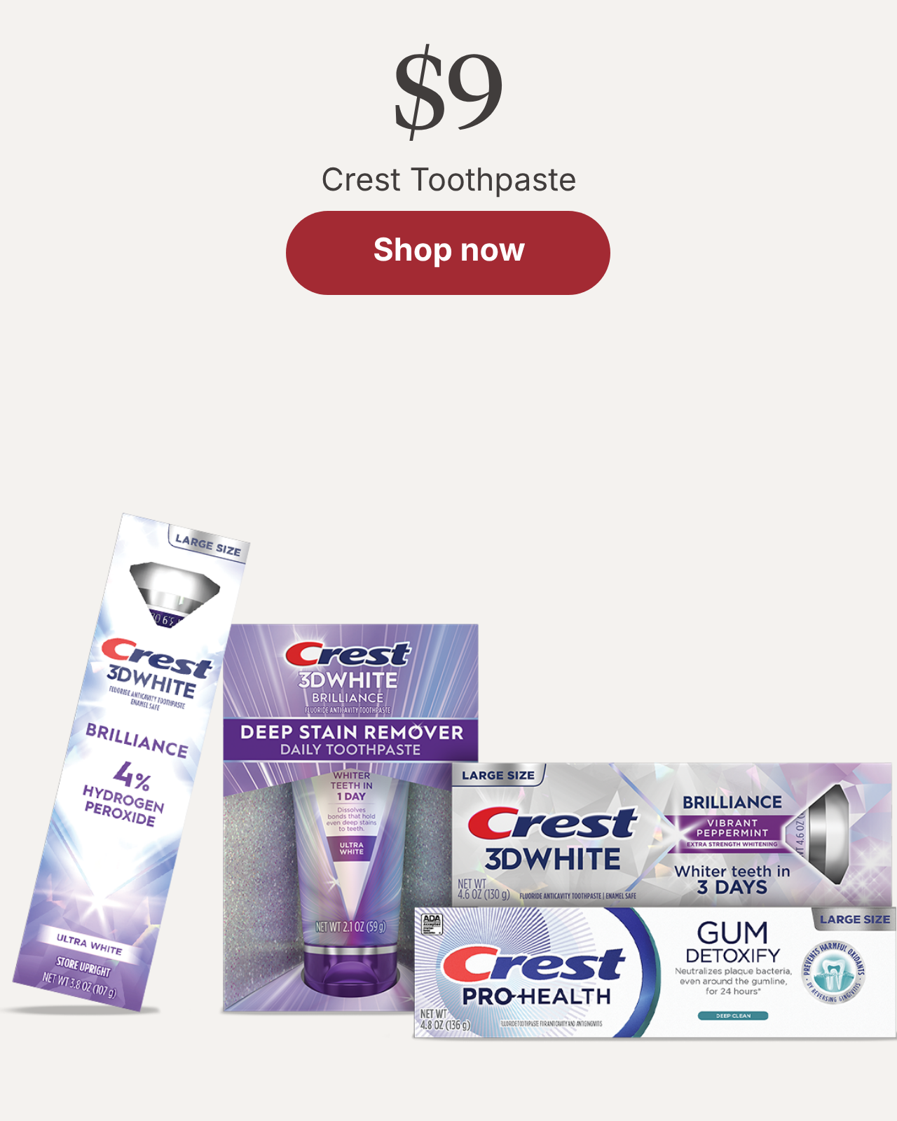 9 Crest Toothpaste