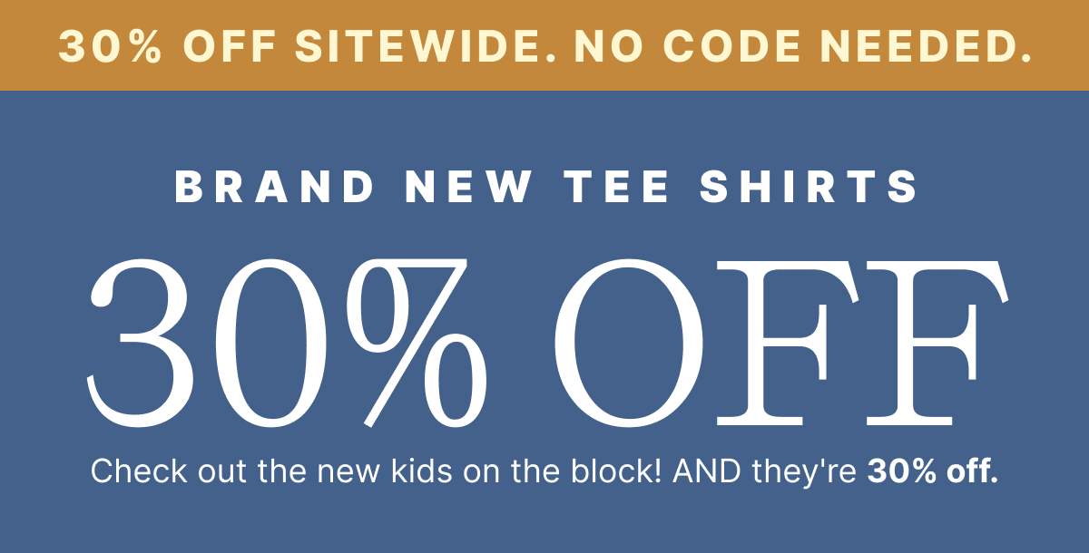 30% OFF Sitewide