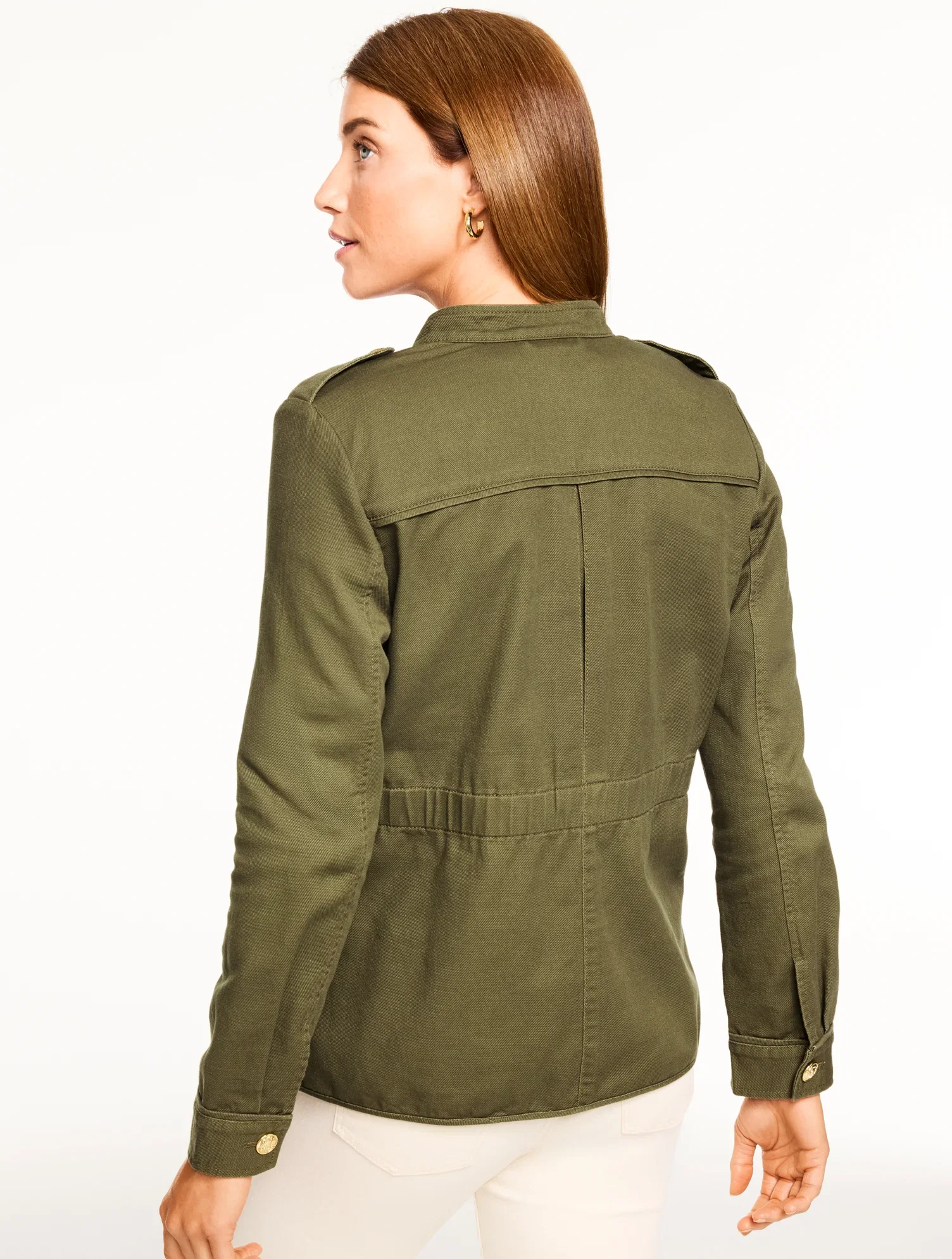 Image of Slub Twill Military Jacket