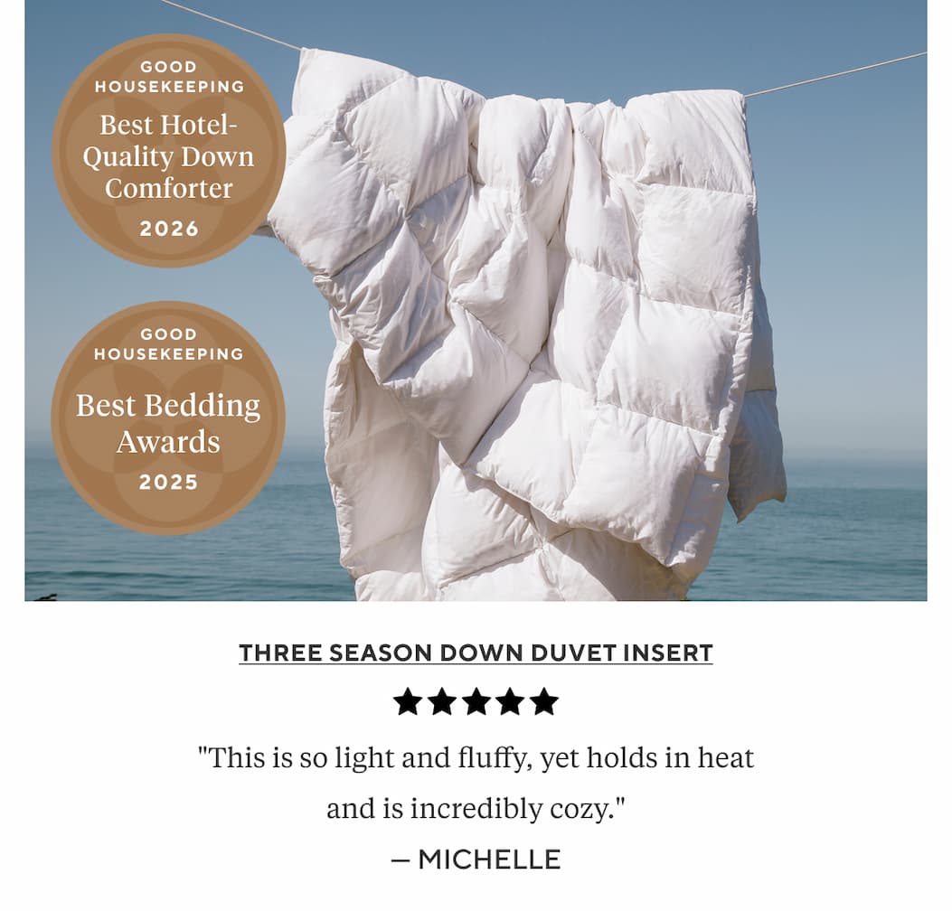 Three Season Down Duvet Insert "This is so light and fluffy, yet holds in heat and is incredibly cozy.  Michelle