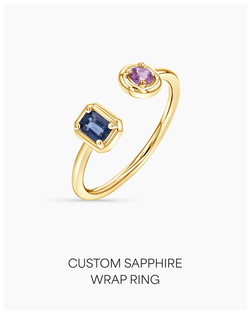 Custom Sapphire Wrap Ring