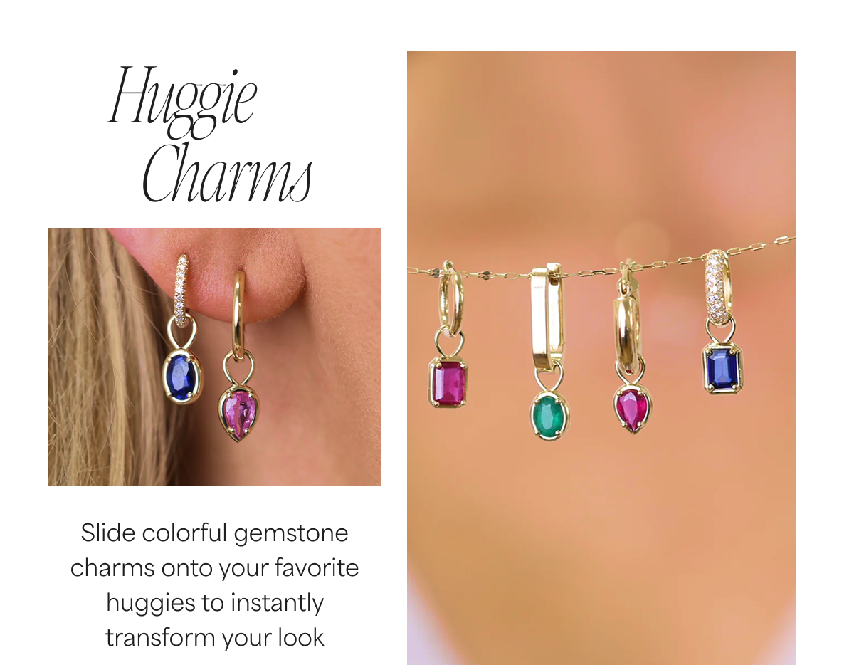 Shop Gemstone Huggie Charms