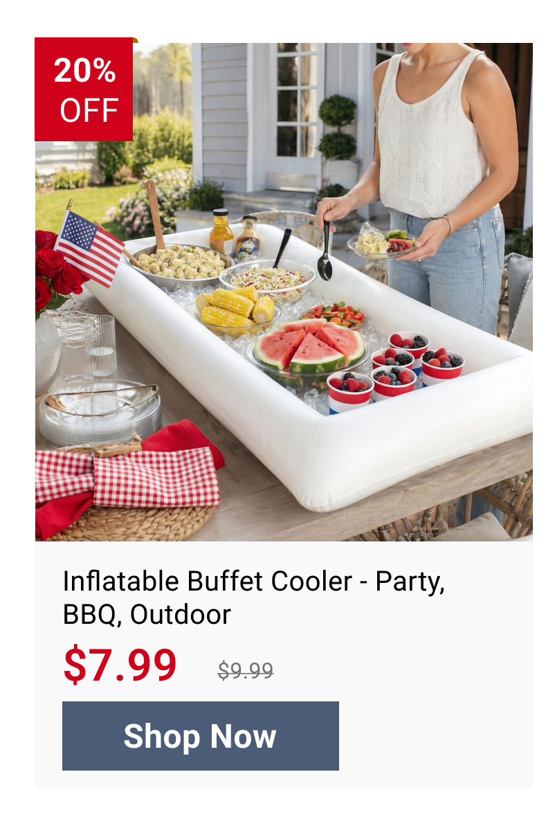 Inflatable Buffet Cooler - Party, BBQ, Outdoor