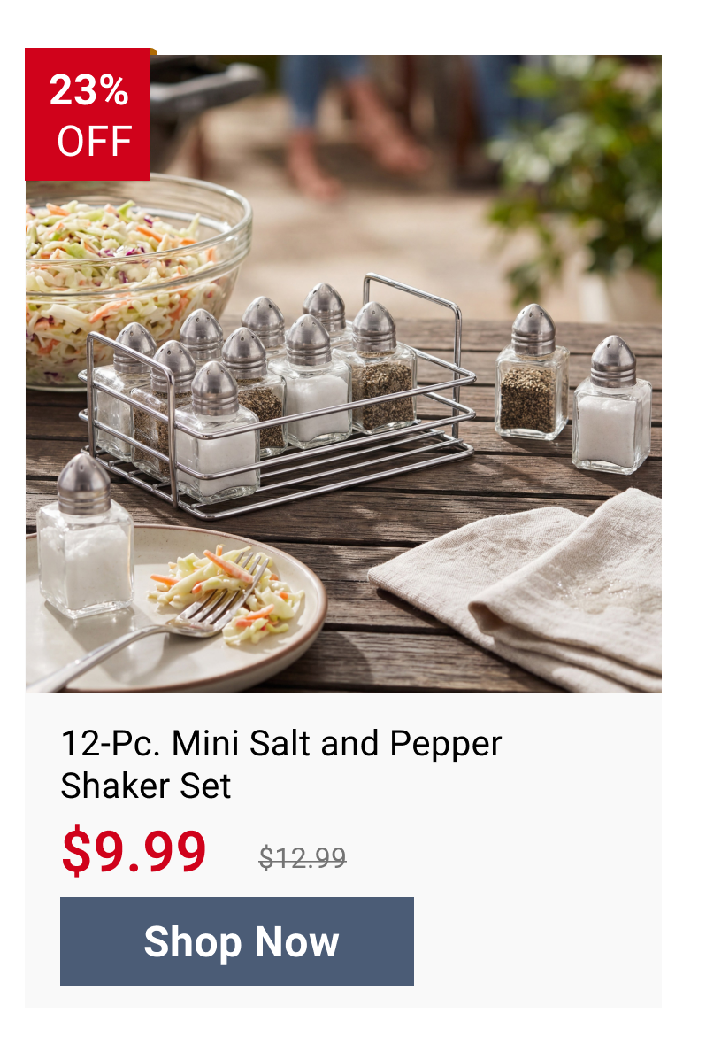 12-Pc. Mini Salt and Pepper Shaker Set