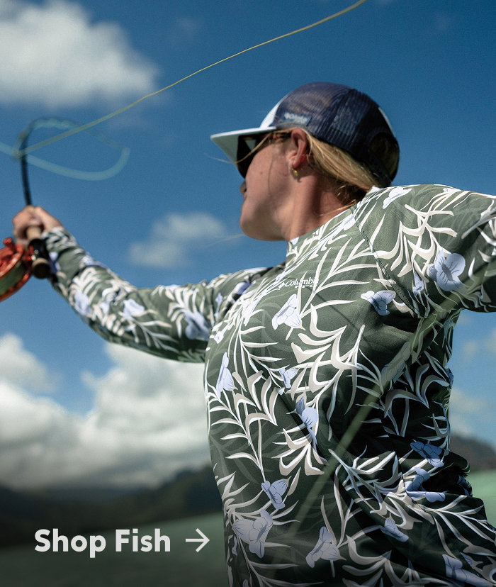 Woman fishing. Shop Fish