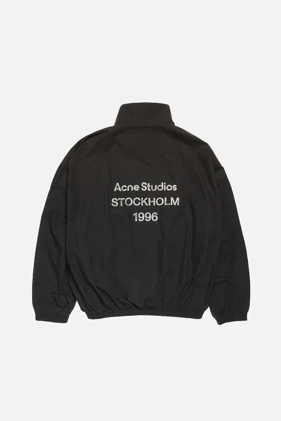 Washed logo jacket