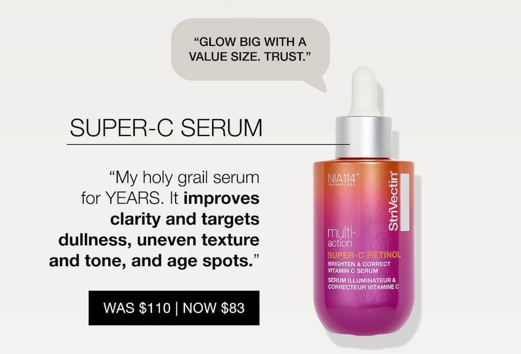 Shop StriVectin Super-C Retinol Brighten Correct Vitamin C Serum now $83