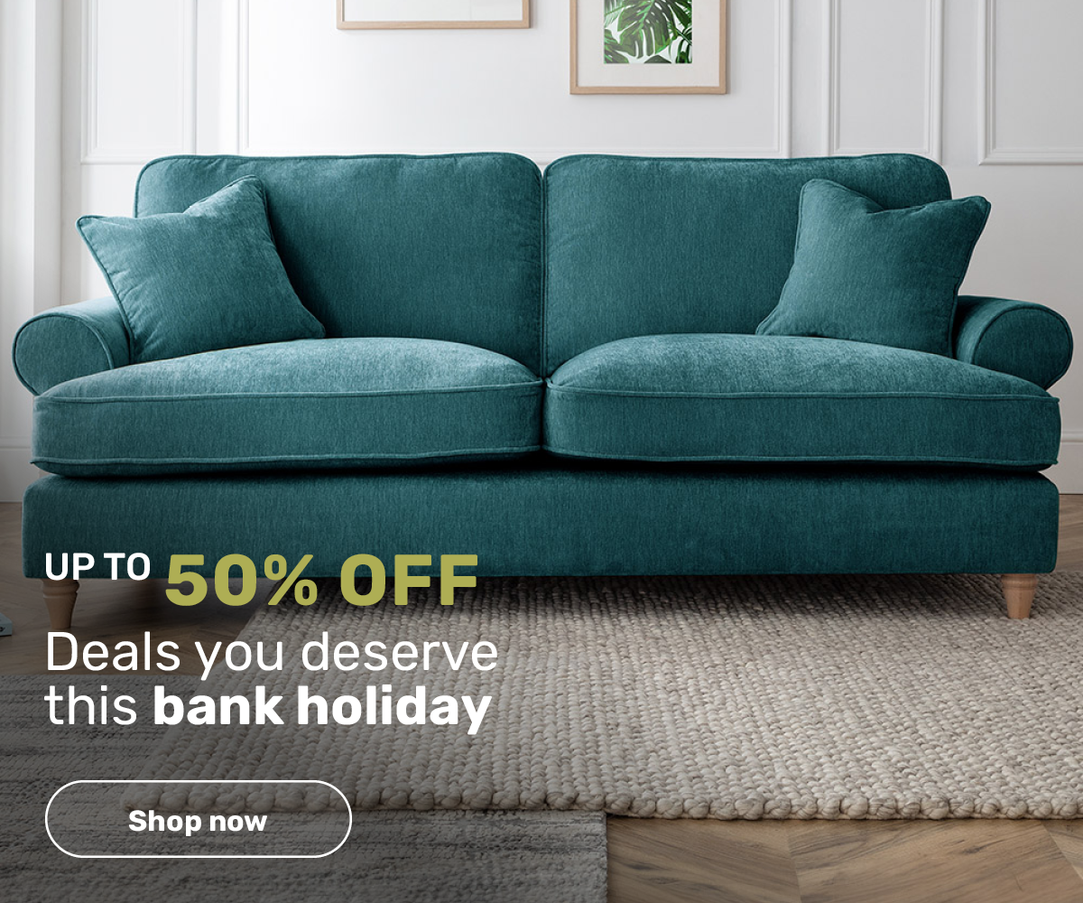 up to 50% off. Deals you deserve this bank holiday - shop now
