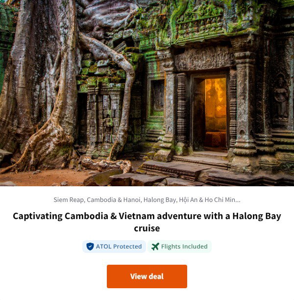Captivating Cambodia & Vietnam adventure with a Halong Bay cruise