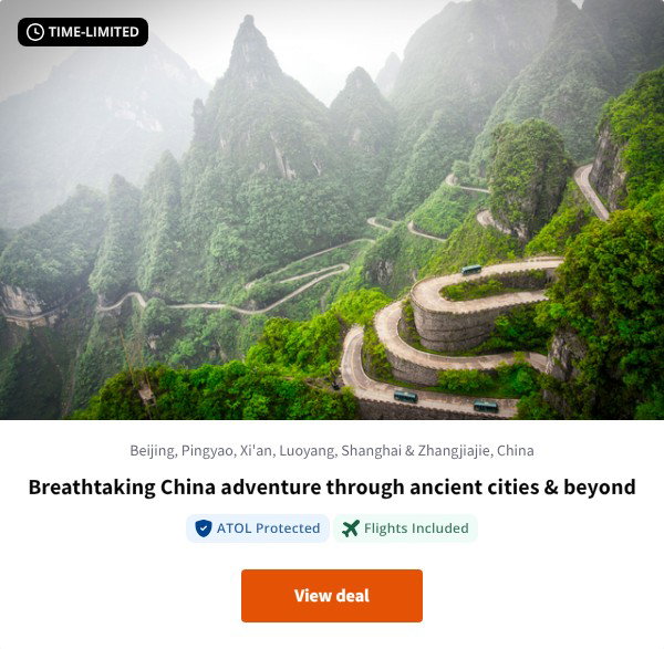 Breathtaking China adventure through ancient cities & beyond