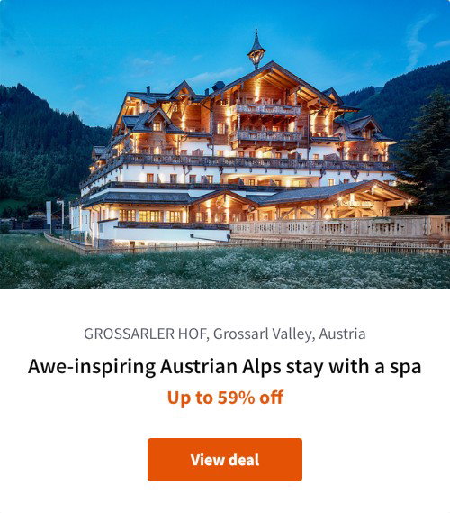 Awe-inspiring Austrian Alps stay with a spa